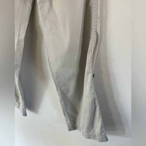 Garnett Hill‎ Khaki Rolled Tab Convertible Cotton Pants Size 2P - Picture 7 of 11